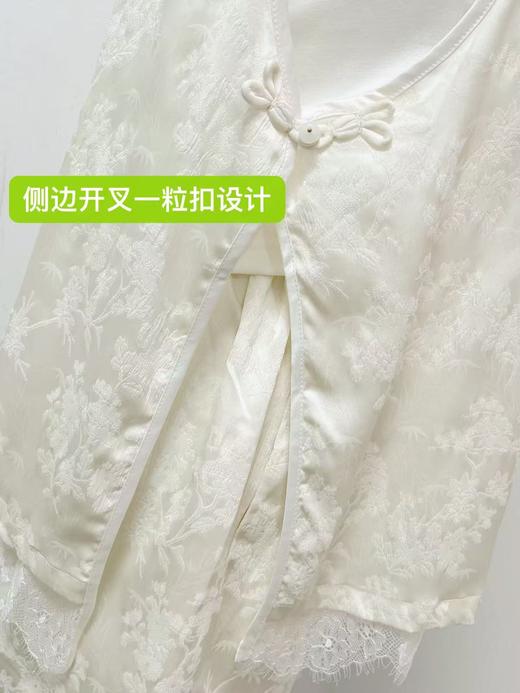 两套装【MYBL】 （超软面料）8873 国风提花蕾丝休闲套装-喜出 商品图6