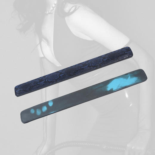 魅灵温变 蛇纹温变戒尺（一面蛇皮一面黑变蓝） 商品图3