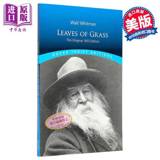 【中商原版】草叶集 1855年原版 英文原版 Dover Thrift Editions Leaves of Grass The Original 1855 Walt Whitman 商品图0