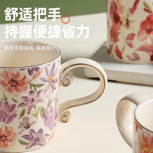 鎏金蝴蝶把手陶瓷杯 商品图3