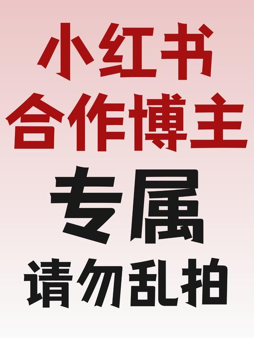 小红书合作博主 （仅快递发货包邮） 商品图0