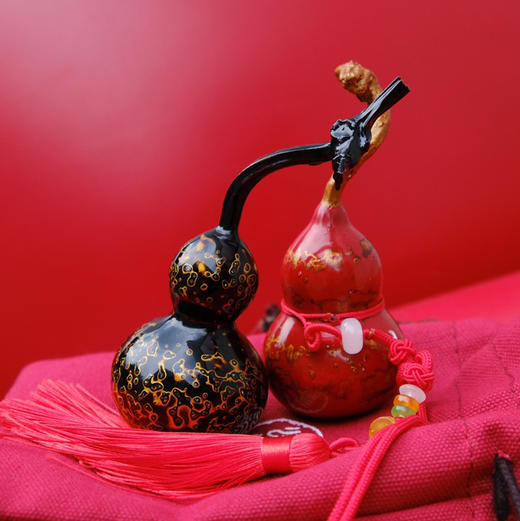 大漆葫芦 红金 黑金 商品图0