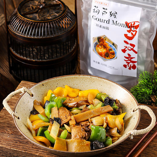 纯素罗汉斋（三鲜面筋）324克/袋（108克*3） 商品图3