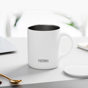 膳魔师（THERMOS）保温杯340ml男女士儿童马克咖啡杯生日年会新年礼物JDG-351白色 /厨具 /水具 /保温杯 商品图0