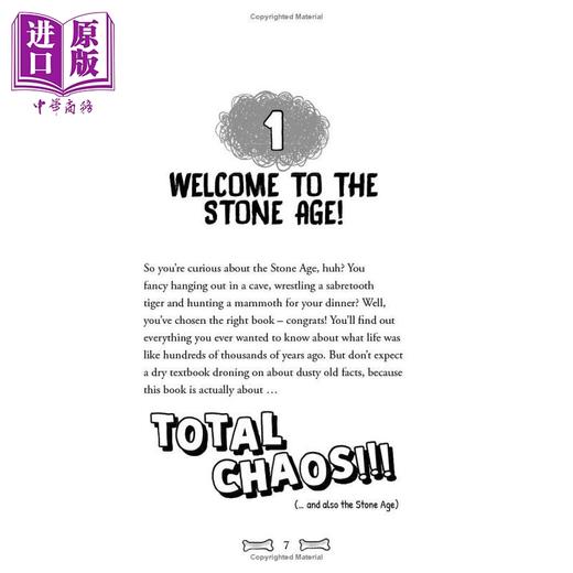 【中商原版】混乱的历史 石器时代大混乱 Totally Chaotic History The Stone Age Runs Wild 英文原版 儿童科普历史读物 进口 商品图1