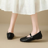 【限时秒杀】西遇平底玛丽珍鞋女新款秋季复古编织软皮小皮鞋圆头软底单鞋K1656928 商品缩略图2