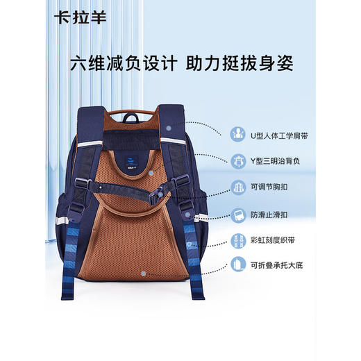 【卡拉羊云朵书包】 心远系列书包  防下坠减负云朵书包 商品图2