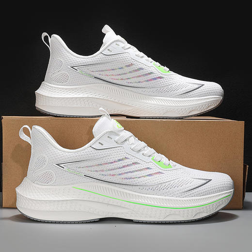 WFK幻影熊趣跑者缓震中底男女款休闲运动跑鞋H1827 商品图7