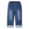 【实体店同款】男女童全腰梭织牛仔长裤秋季新款安奈儿童装XM536130 商品缩略图6