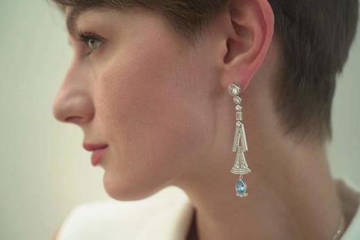 【赵雅芝同款】Rivers似水流年系列｜彼得潘扇形蓝花耳坠 商品图9
