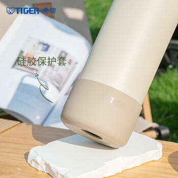 虎牌（TIGER）保温杯大容量户外便携手提运动弹盖水杯MED-A080-WDT象牙色 800ML /厨具 /水具 /保温杯 商品图4