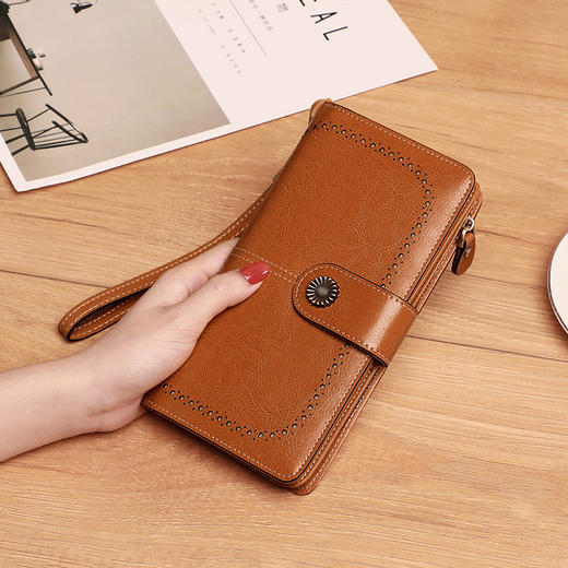 2025爆款零钱包夏ins风，小众设计长款皮夹手包ZP2046 商品图2