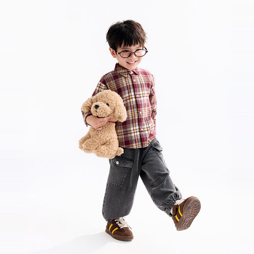 【实体店同款】男童翻领长袖上衣秋季新款安奈儿童装XB531158 商品图5