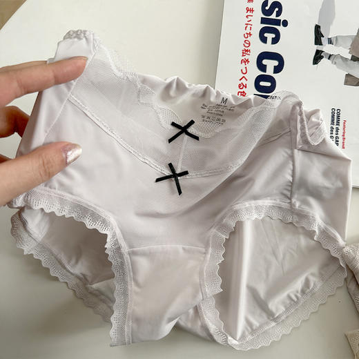  【特惠3条装】轻奢裸感新体验✨法式蕾丝+冰丝奶皮质感，透气抑菌更贴心，这条内裤让你整个夏天都在云端！ 商品图9