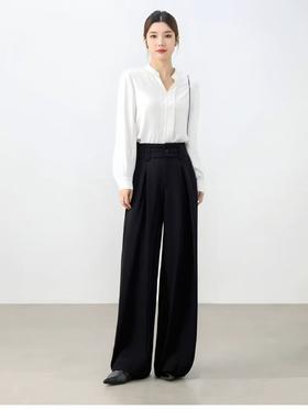 【MYBL】7910高腰超垂感高级感大裤腿西装裤-喜出