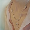 【夏季新款】alodia.co 品牌直发 晨露白水晶双层项链 叠戴锁骨链可拆卸925银手工串珠设计款小众高级感 商品缩略图2