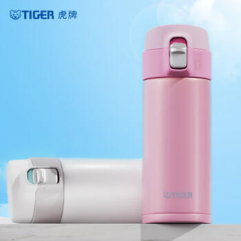 虎牌（TIGER）轻量便携弹盖保温水杯子MMJ-A36C-PB蜜桃慕斯360ml /厨具 /水具 /保温杯 商品图4