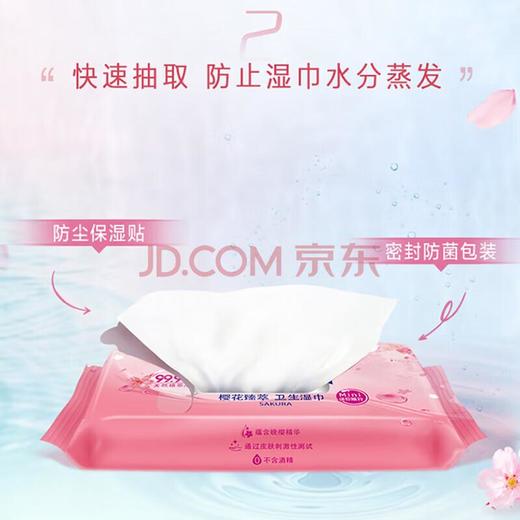 得宝樱花迷你卫生湿巾6包/袋 商品图1