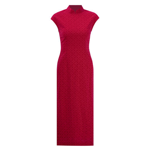 「自」全新升级【铂金会员257/天猫339/差价82】(71133)洛诗琳新中式复古提花连衣裙2025夏季新款国风改良旗袍裙 商品图4