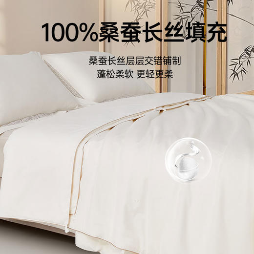 四季子母二合一桑蚕丝被 商品图1