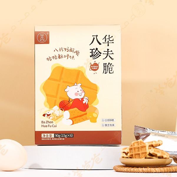 【八珍华夫脆】健康零食| 八珍好酥脆 格格都对味 保质期9个月