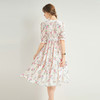 「高货kbnq」全新升级【铂金会员487/天猫659/差价172】(72117)洛诗琳法式V领印花裙2025夏季气质长款碎花真丝连衣裙女 商品缩略图3