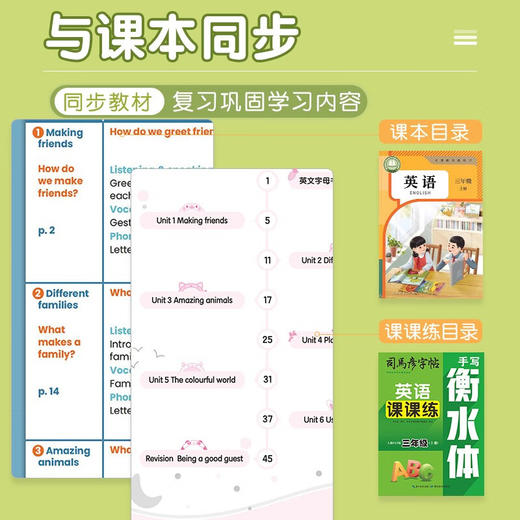 司马彦字帖手写衡水体英语课课练小学三四五六年级上册下册人教版三起点学生字帖铅笔钢笔硬笔 商品图1