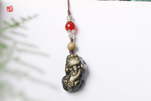 金曜石招财貔貅手机挂饰 商品图2