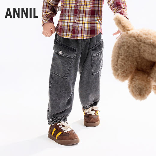 【实体店同款】男童全腰长裤秋季新款安奈儿童装XB536131 商品图2