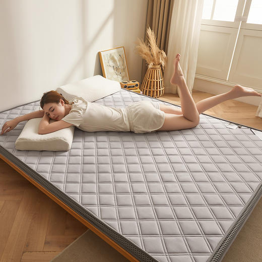 自然醒提花双层纱乳胶立体床垫学生宿舍专用加厚棉花褥子单人薄款可折叠榻榻米睡垫LN 商品图13