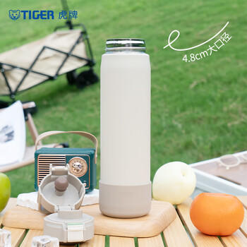 虎牌（TIGER）保温杯大容量户外便携手提运动弹盖水杯MED-A080-WDT象牙色 800ML /厨具 /水具 /保温杯 商品图3