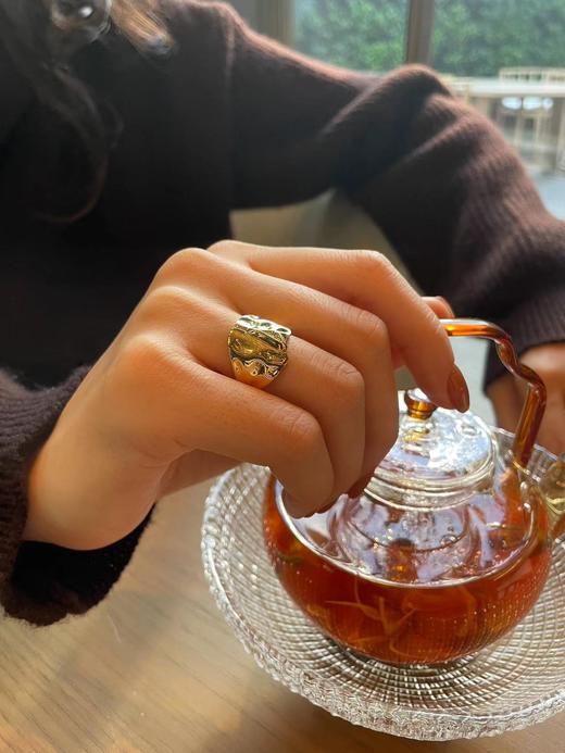 Golden黄金系列｜初雪戒指（戒指活口，码数可调节） 商品图4