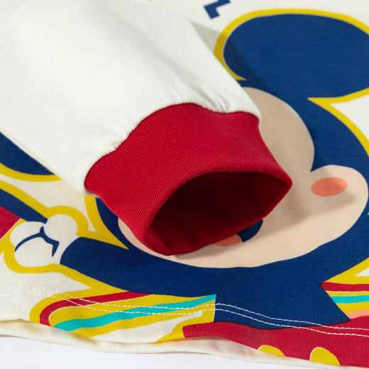 迪士尼童装男童秋季俏皮可爱米奇长袖T恤男宝宝撞色休闲POLO衫ZD3ES014 商品图9