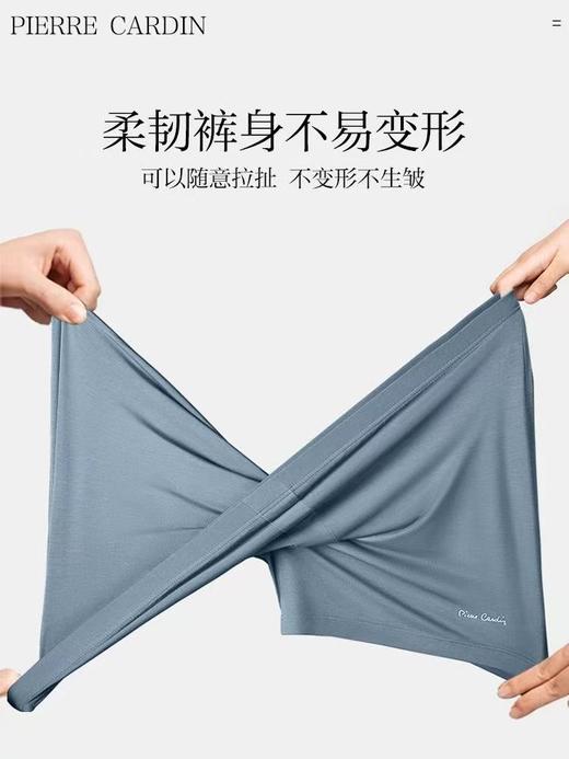 皮尔卡丹皮尔卡丹男士内裤丝滑绵柔莫代尔四角裤夏季透气平角男生亲肤短裤WP535121 商品图2