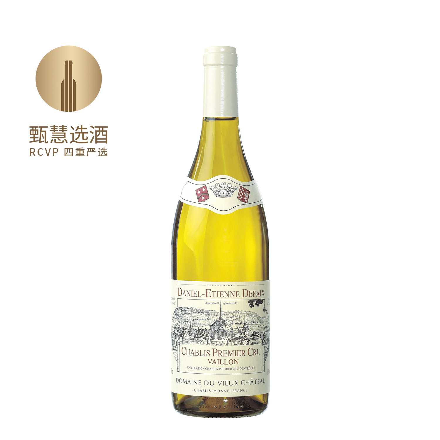 德菲酒庄夏布利一级园万龙霞多丽干白葡萄酒 2012 Daniel-Etienne Defaix Chablis Premier Cru Vaillon 2012