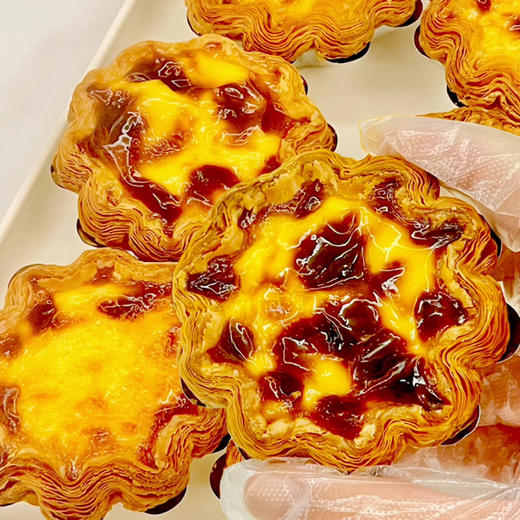 冷冻太阳花蛋挞60g葡式太阳花边蛋挞商用半成品带锡底蛋挞甜品(顺丰发货) 商品图6