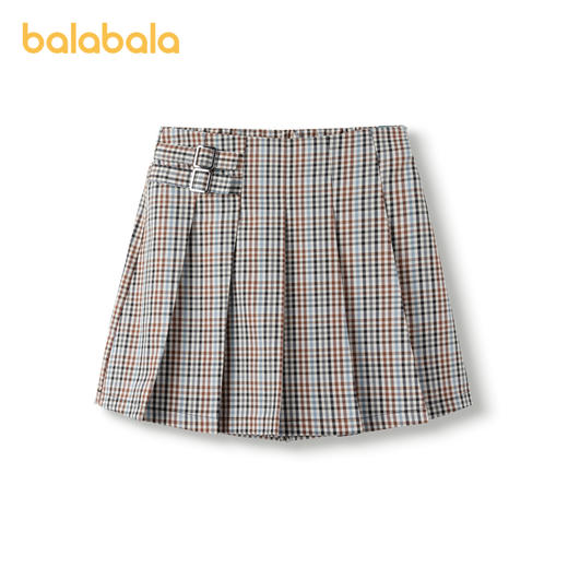 巴拉巴拉儿童裙子春秋装童装女童短裙格纹裙裤学院风时尚舒适百搭 商品图0