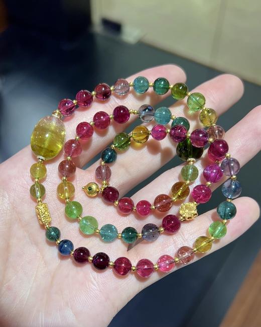 6-11mm多圈彩虹碧玺手串 商品图5
