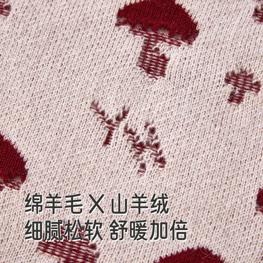 【高定系列】英氏女童山羊绒连衣裙秋冬小女孩棉羊毛长袖百搭裙子 商品图1