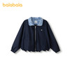 【商场同款】巴拉巴拉女童外套儿童上衣大童2025新款秋装格纹拼接 商品缩略图1