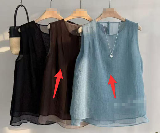 【门店同款】ENJOY夏季“都市漫游”网纱拼接无袖上衣 163693500 商品图0