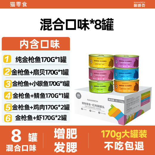 耐威克猫咪零食｜鸡肉猫罐头｜增肥零食｜无谷物｜真材实料｜美毛亮眼 商品图1