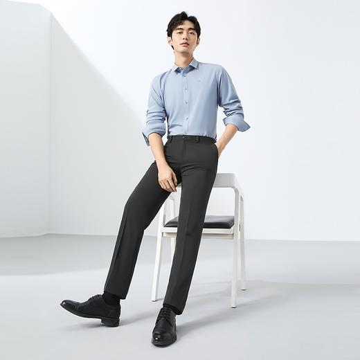【瞬间凉感】柒牌西裤男士2025夏季新品修身商务正装直筒西装长裤128H72170 商品图3