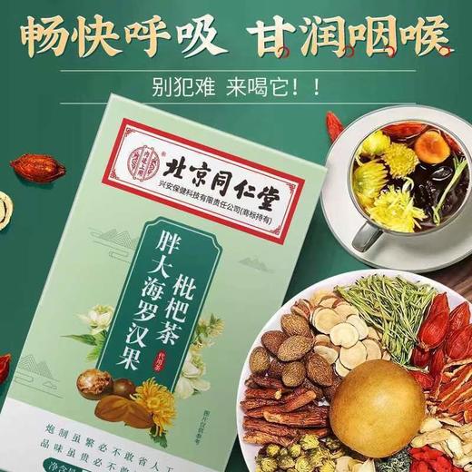 养生茶 北京同仁堂胖大海罗汉果蒲公英茶咳嗽痰多养生花草茶 商品图4