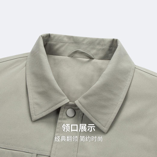 圣得西男士夹棉加厚工装夹克2025秋季时尚百搭翻领外套 商品图6
