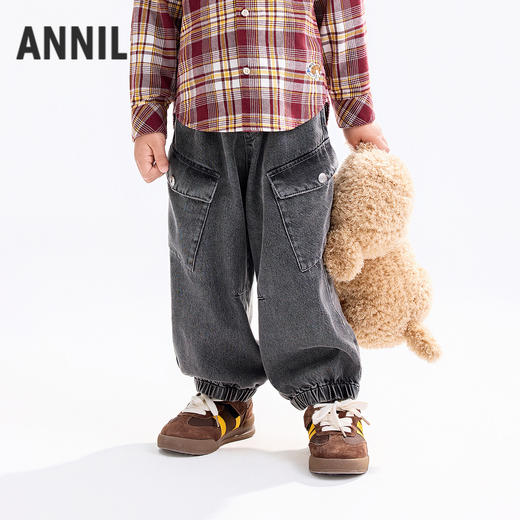【实体店同款】男童全腰长裤秋季新款安奈儿童装XB536131 商品图1