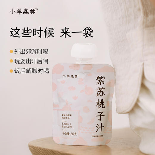 「紫苏桃子汁」酸甜清润 鲜果香甜 小月龄也能喝 紫苏+桃子+山楂 水饮 饮品 商品图3