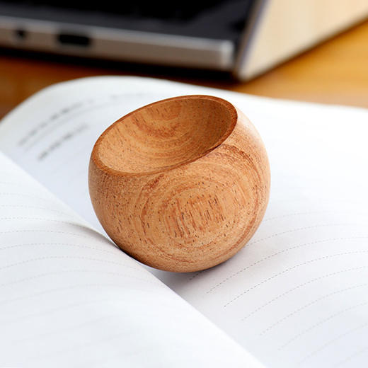 不倒翁精油扩香木实木 室内香氛创意摆件 商品图0