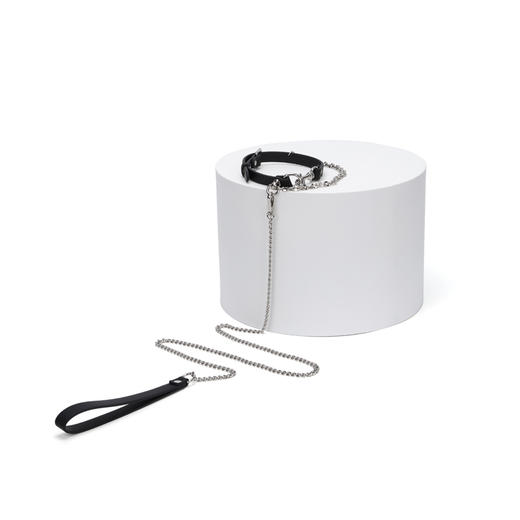 魅灵温变 真皮钩扣项圈 项圈+牵引 商品图1