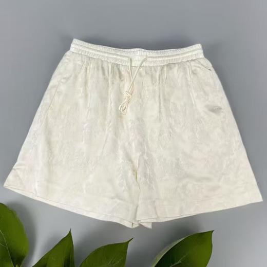 【MYBL】8873仿醋酸提花光泽质感新中式短裤-喜出 商品图2